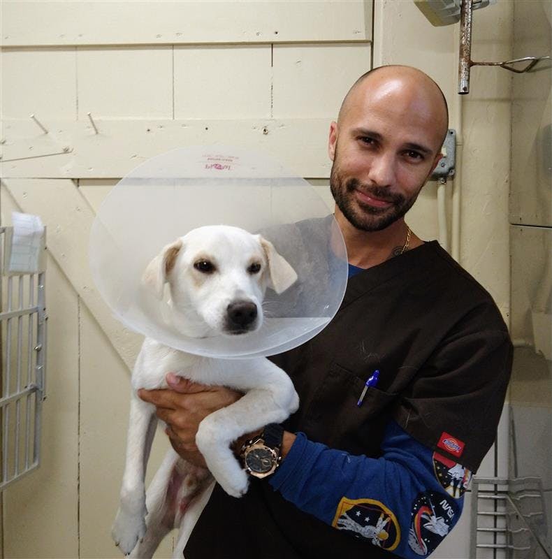 Alexandre Contreras, the 2022 veterinary paraprofessional winner for the 2022 Veterinary Heroes™ Awards