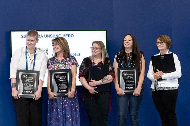 Five veterinary professionals receive inaugural Unsung Heroes awards 