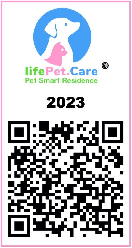 QR code resident sticker from LifePet.Care