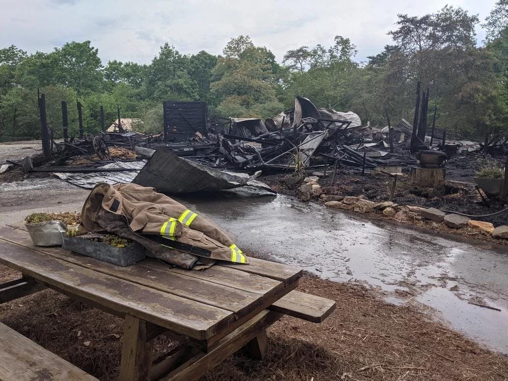Fire at Noccalula Falls Park petting zoo caused significant damage. (All images courtesy of the city of Gadsden).