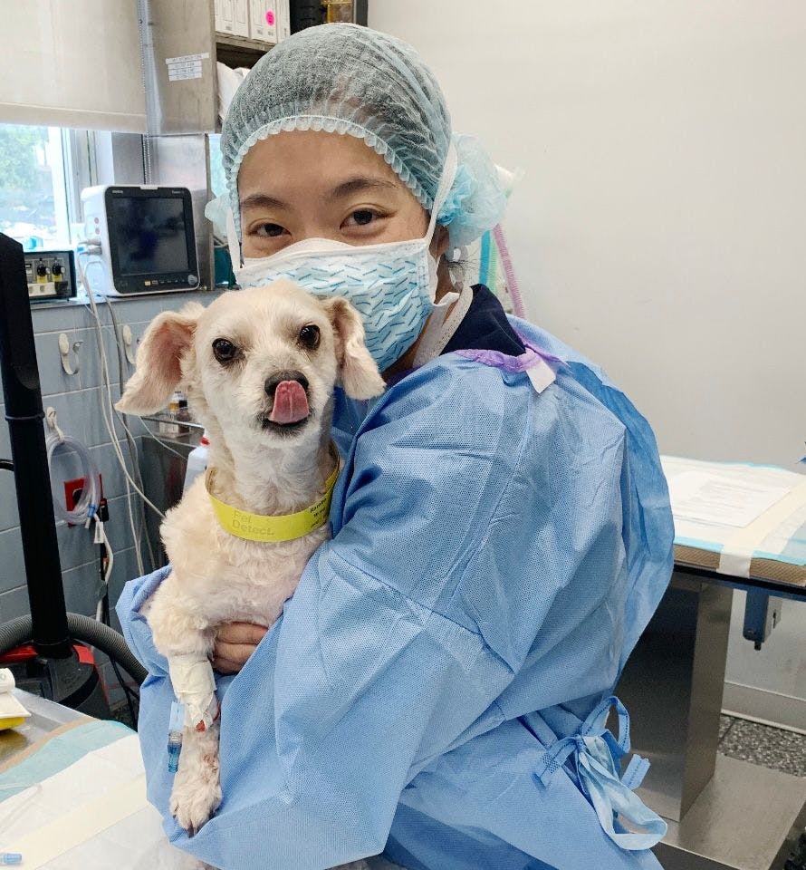 Shareen Wong with patient (Image courtesy of Shareen Wong) 