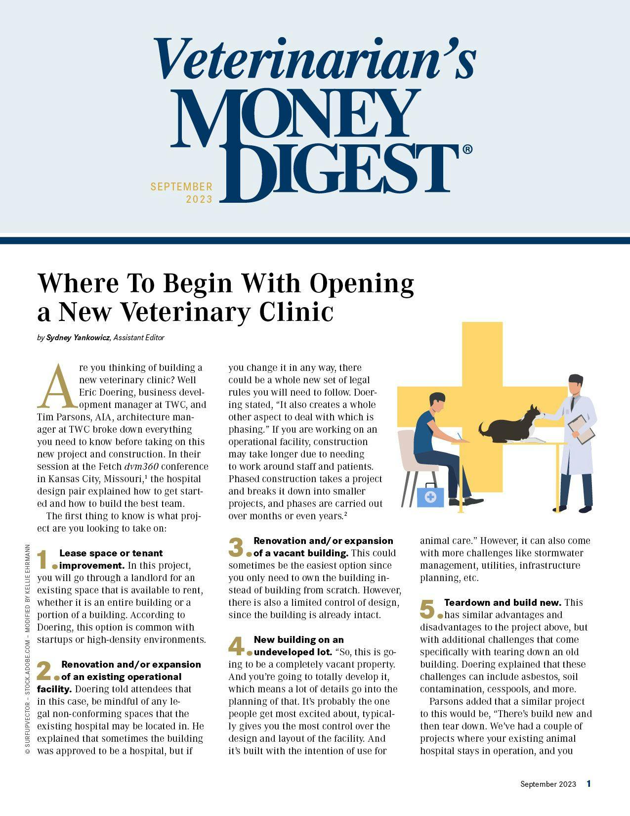 Veterinarian's Money Digest® (September 2023)