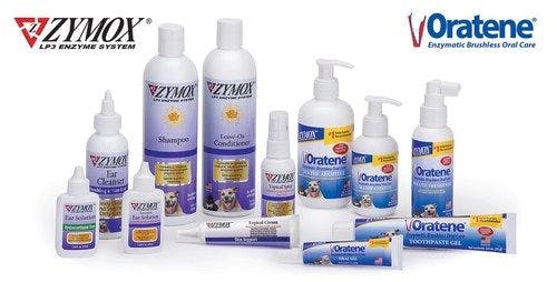 Pet King Brands products: ZYMOX Enzymatic Dermatology and Oratene Enzymatic Brushless Oral Care (Photo courtesy of Pet King Brands). 