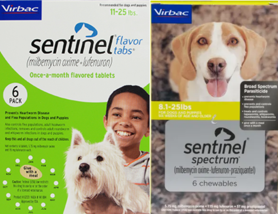 Sentinel Flavor Tabs and Sentinel Spectrum Chews 