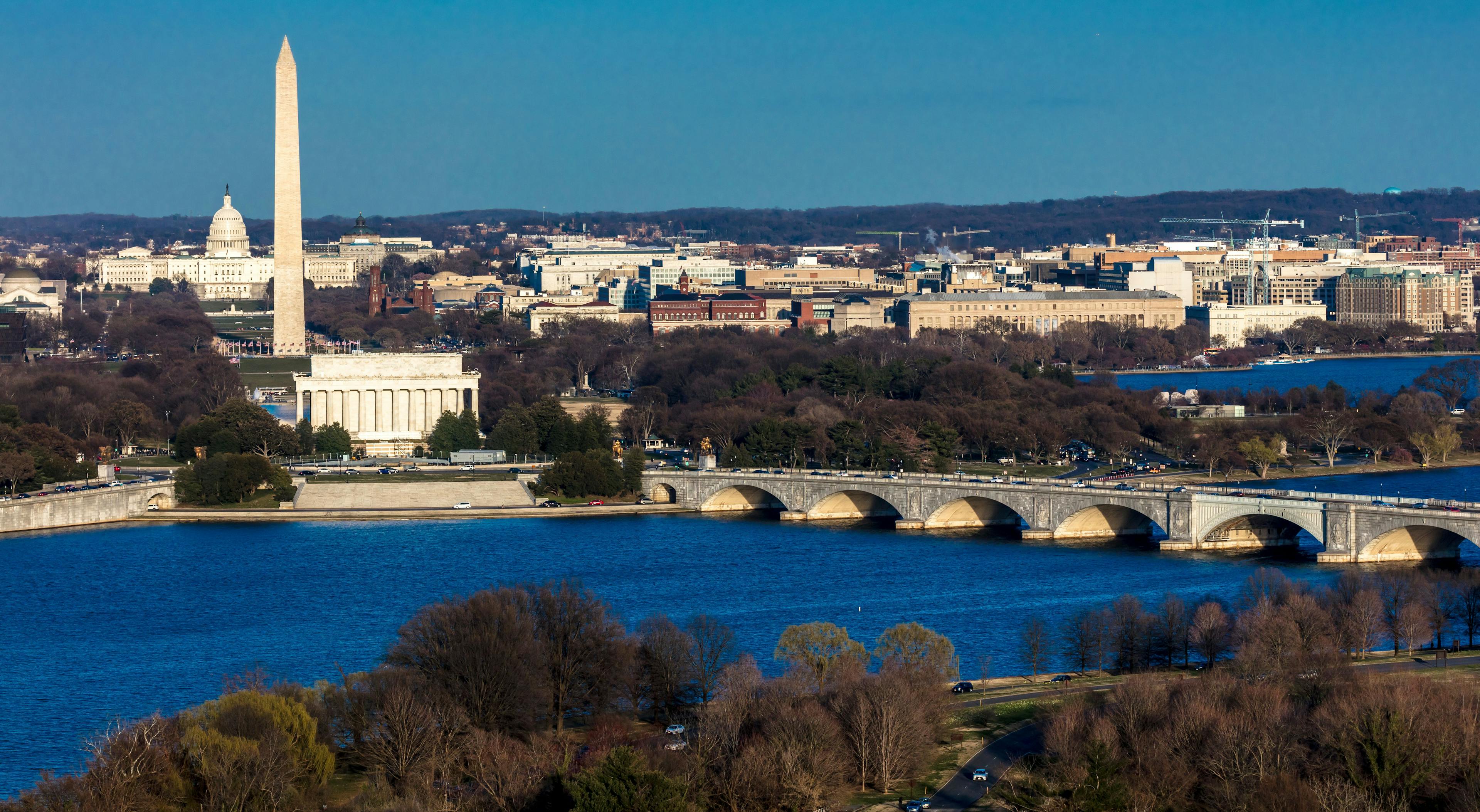 Credit: Spirit of America/Adobe Stock

A view of Washington, District of Columbia, from Arlington, Virginia.