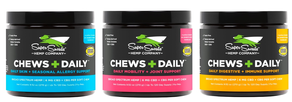 New line of Chews + Daily wellness chews (Photo courtesy of Super Snouts). 