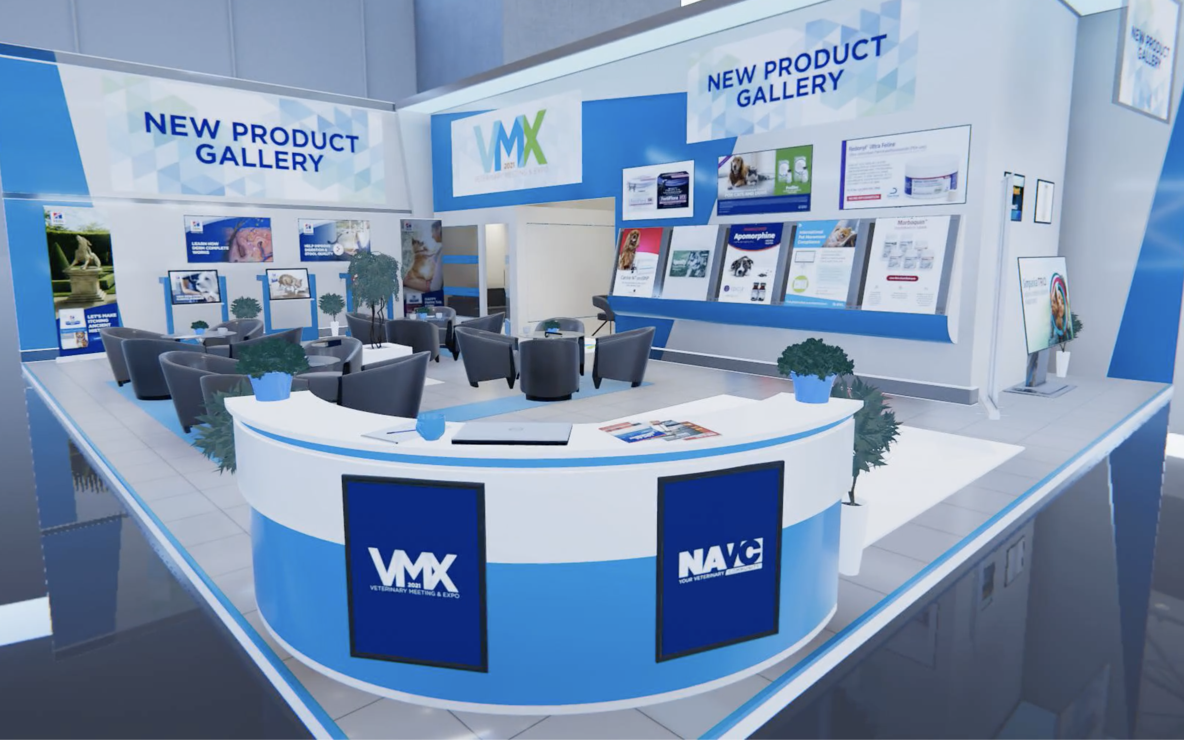 The NAVC’s Virtual VMX New Product Gallery. (Photo courtesy of NAVC.)