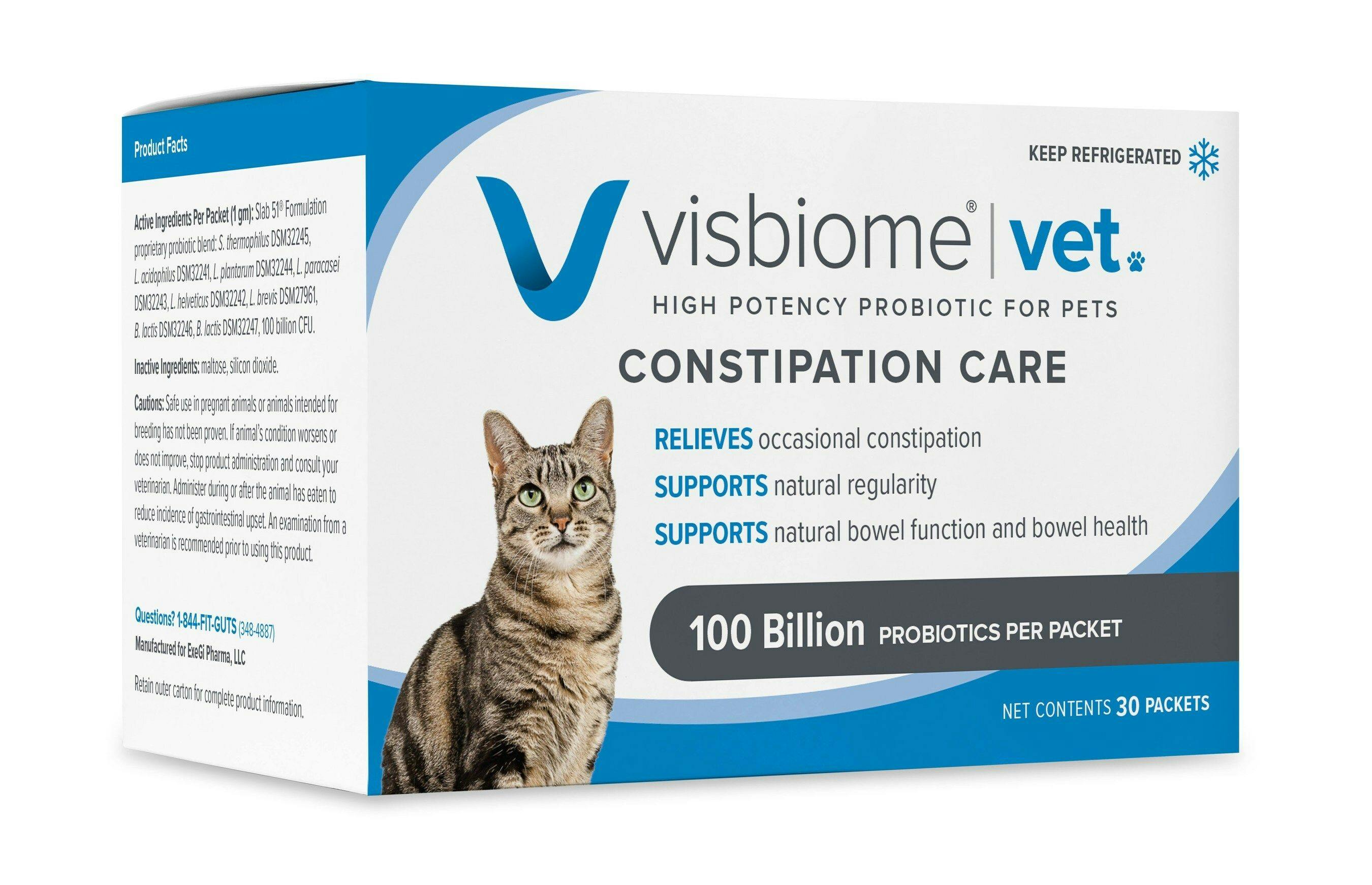 Visbiome Vet Constipation Care (image courtesy of ExeGi Pharma LLC)